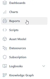 Reports button in Ingenuity